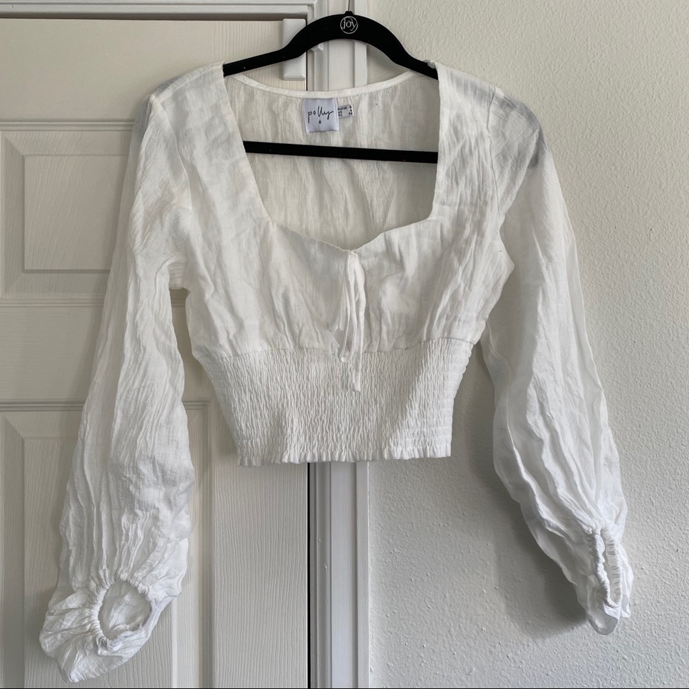 Princess Polly white long sleeve top
